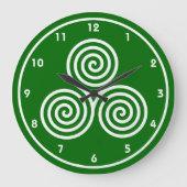 Celtic Spirals Design Wall klok (Voorkant)