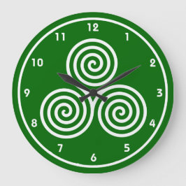 Celtic Spirals Design Wall klok