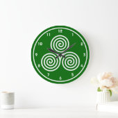Celtic Spirals Design Wall klok (Huis)