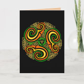 celtic spirals-wenskaart kaart (Voorkant)