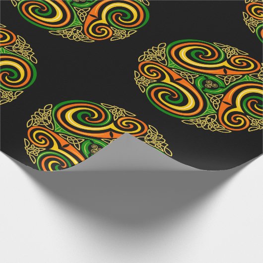 celtic spirals wrapping paper cadeaupapier (Hoek)