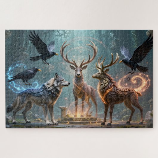 Celtic Spirit Animal Totem Jigsaw Puzzle Legpuzzel (Horizontaal)