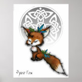 Celtic Spirit Fox Poster (Voorkant)