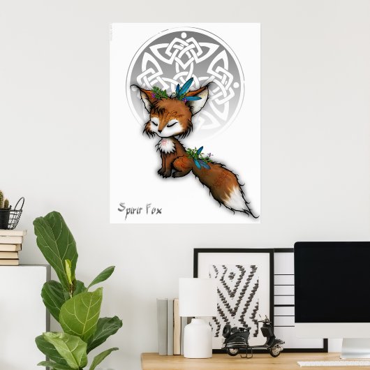 Celtic Spirit Fox Poster (Thuiskantoor)