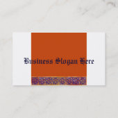 Celtic Square Knots op Paprika Visitekaartje (Achterkant)