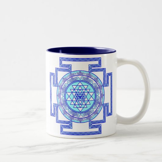 celtic sri yantra tweekleurige koffiemok (Rechts)