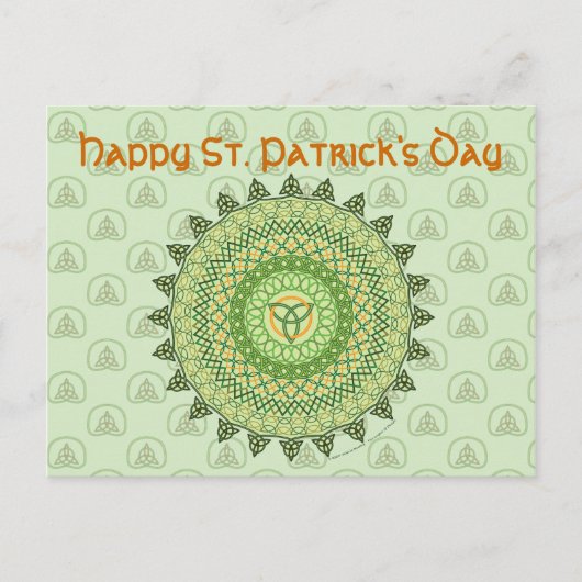 Celtic St. Patricksdag kaart (Voorkant)