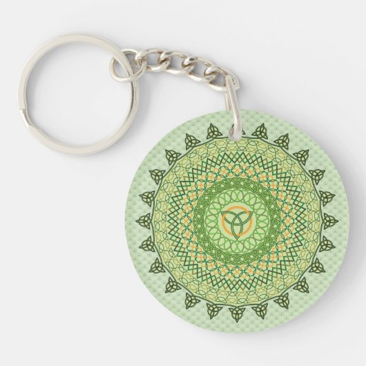 Celtic St. Patty's Day Acrylische Sleutelhanger (Voorkant)