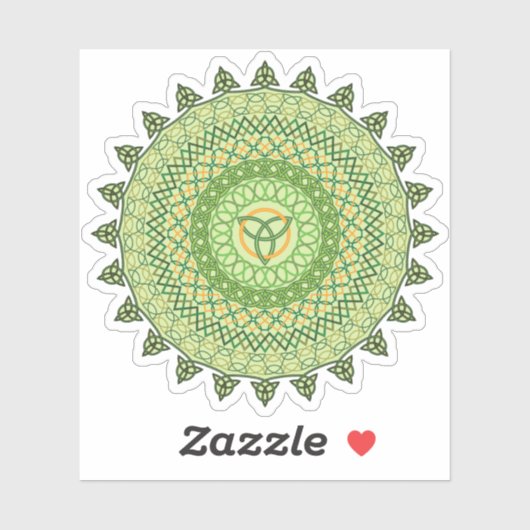 Celtic St. Patty's Day Contour Sticker (Vel)