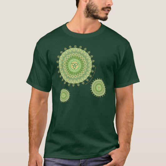 Celtic St. Patty's Day Mannen donker Shirt (Voorkant)