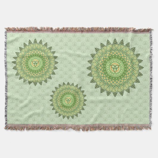 Celtic St. Patty's Day Throw Blanket Deken (Voorkant)