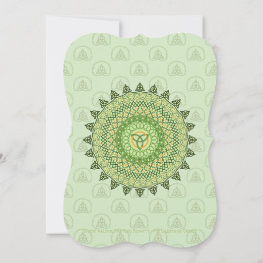 Celtic St. Patty's Day' Uitnodiging (Achterkant)