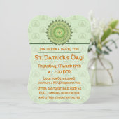 Celtic St. Patty's Day' Uitnodiging (Staand voorkant)