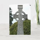 Celtic Stone Cross Wenskaart Kaart (Voorkant)