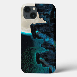 Celtic Stonehenge, Moon & Stars Astronomy Verenigd iPhone 13 Hoesje