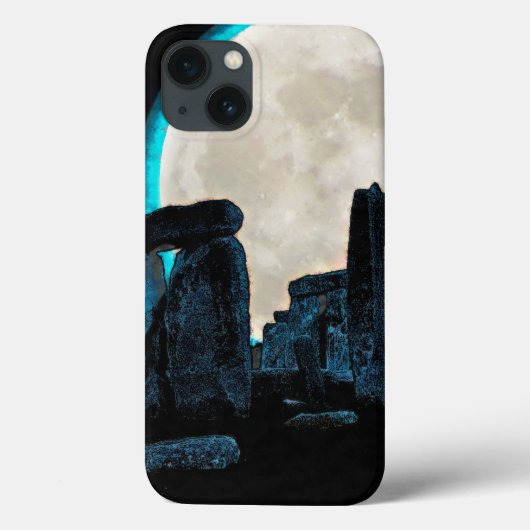 Celtic Stonehenge, Moon & Stars Astronomy Verenigd Case-Mate iPhone Case (Achterkant)