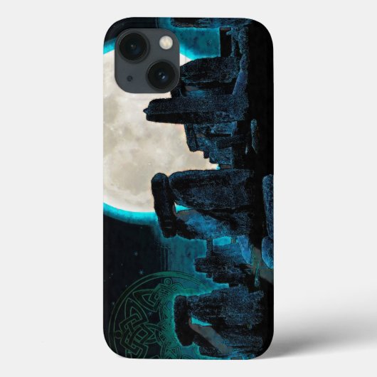Celtic Stonehenge, Moon & Stars Astronomy Verenigd Case-Mate iPhone Case (Achterkant)