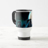 Celtic Stonehenge, Moon & Stars Astronomy Verenigd Reisbeker (Voorkant links)