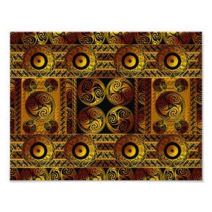 Celtic Style Art afdrukken Foto Afdruk