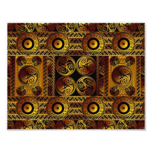 Celtic Style Art afdrukken Foto Afdruk (Voorkant)