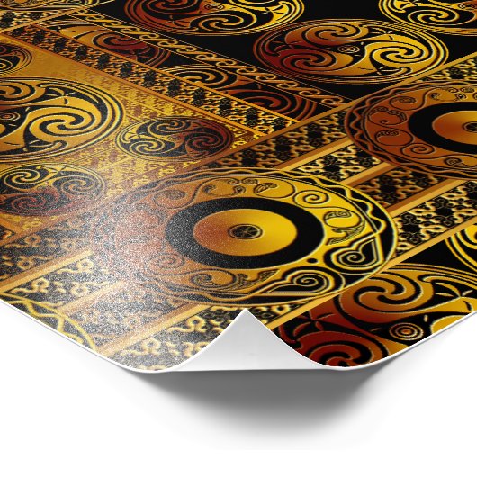 Celtic Style Art afdrukken Foto Afdruk (Hoek)