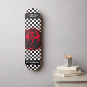 Celtic Style Dragon & Quote Persoonlijk Skateboard
