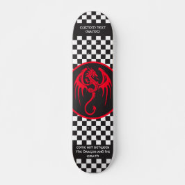 Celtic Style Dragon & Quote Persoonlijk Skateboard
