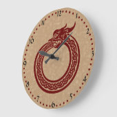 Celtic Style Ouroboros Grote Klok (Hoek)