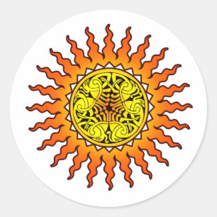 Celtic Sun 2 Ronde Sticker