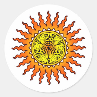 Celtic Sun 2 Ronde Sticker