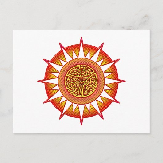 Celtic Sun 3 Briefkaart (Voorkant)