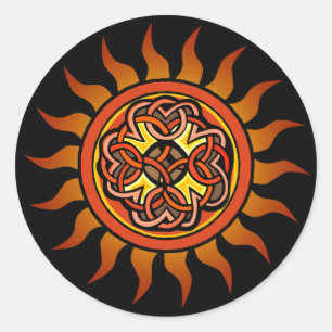 Celtic Sun 4 Ronde Sticker