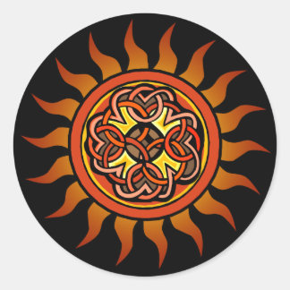 Celtic Sun 4 Ronde Sticker