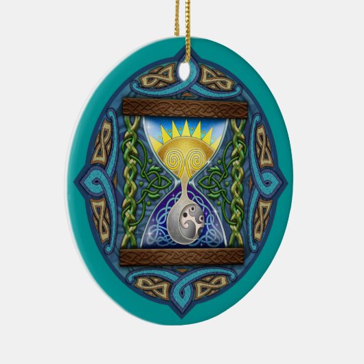 Celtic Sun-Moon Hourglass Ornament (Rechts)