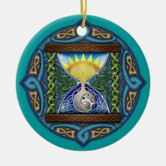 Celtic Sun-Moon Hourglass Ornament (Voorkant)