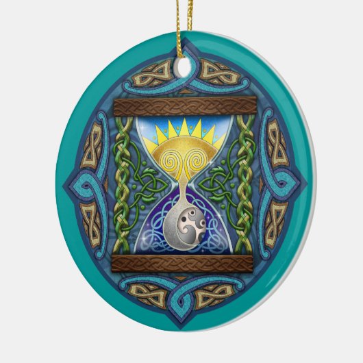 Celtic Sun-Moon Hourglass Ornament (Links)