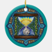Celtic Sun-Moon Hourglass Ornament (Achterkant)