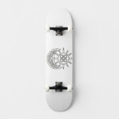 Celtic Sun &Moon Witchy Unisex Persoonlijk Skateboard (Voorkant)