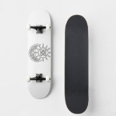 Celtic Sun &Moon Witchy Unisex Persoonlijk Skateboard (Voorkant)