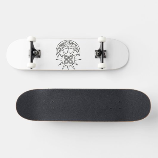Celtic Sun &Moon Witchy Unisex Persoonlijk Skateboard (Horizontaal)