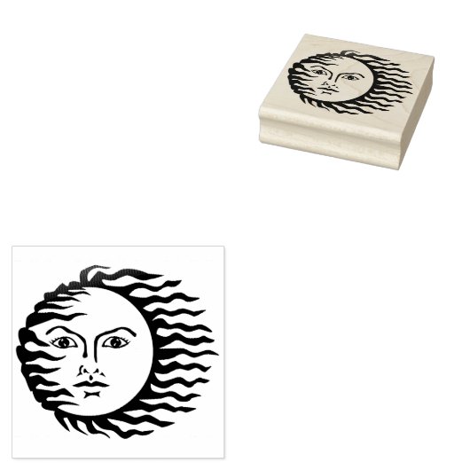 Celtic Sun Rubberstempel (Gestempeld)