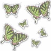 Celtic Swallowtail Contour Sticker (Voorkant)