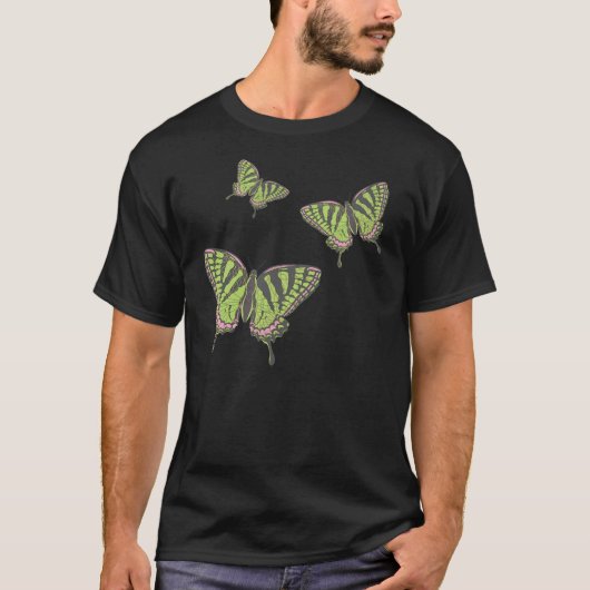 Celtic Swallowtail Heren Donker Shirt (Voorkant)