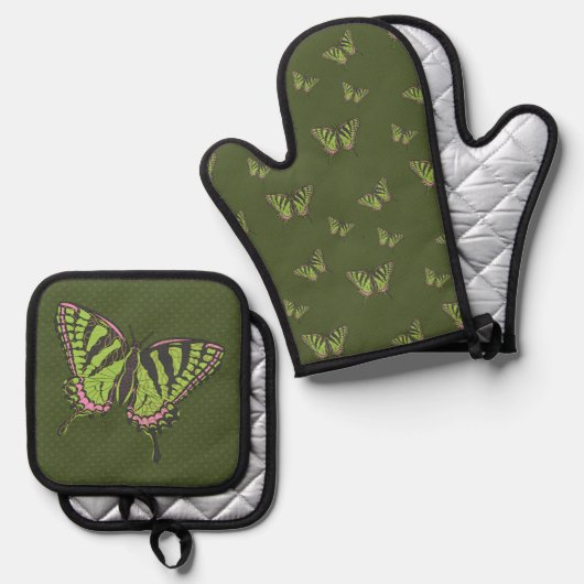 Celtic Swallowtail Ovenwant & Pannenlap Set (Voorkant / Achterkant)