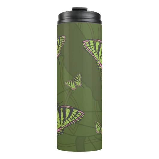 Celtic Swallowtail Thermische Tumbler Thermosbeker (Voorkant)