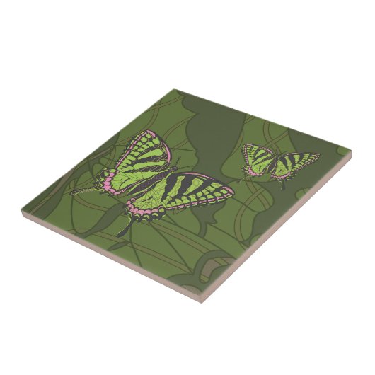 Celtic Swallowtail Tile Tegeltje (Zijkant)
