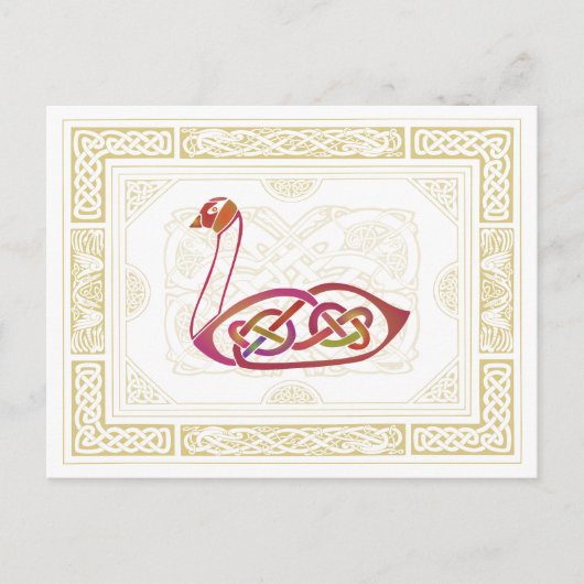 Celtic Swan Briefkaart (Voorkant)