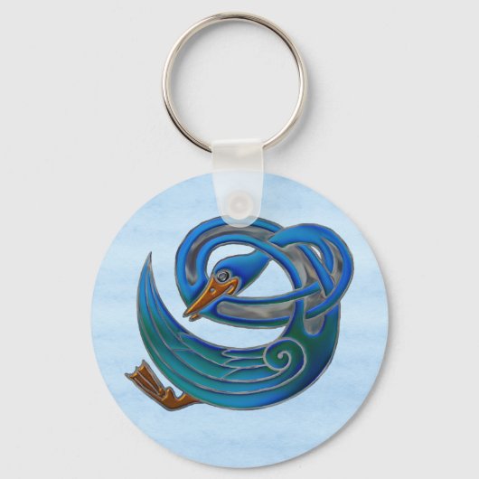 Celtic Swan Sleutelhanger (Voorkant)