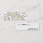 Celtic Swirls Elegant Abstract Letter S Pattern Mini Visitekaartje (Voorkant / Achterkant)