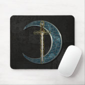Celtic Sword and Moon met Grunge Wall Muismat (Met muis)